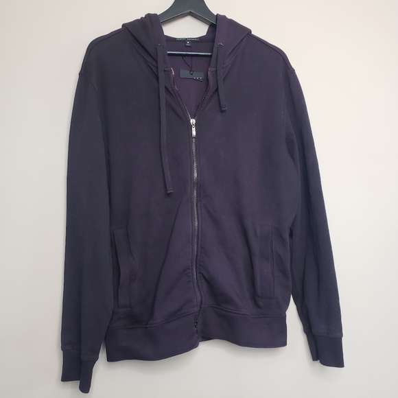 Robert barakett purple zip up hoodie sweatshirt XL (fits like L) - Picture 1 of 4
